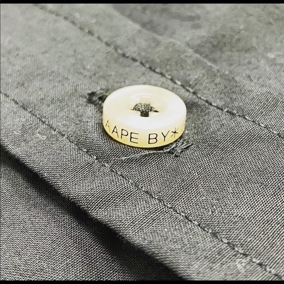 Aape camo stitching long sleeve button up - Picture 4 of 8